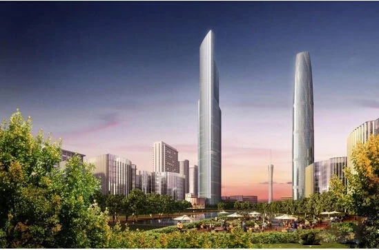 广州第一高楼1300米是谣言，第一高楼530米(周大福金融中心)