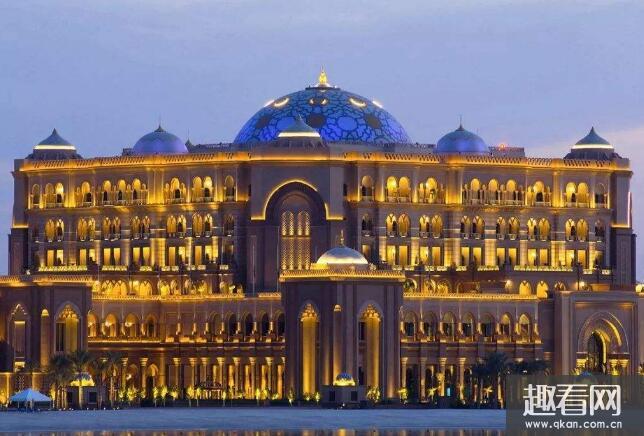 世界上最高级的酒店，阿布扎比皇宫酒店(唯一的8星酒店)