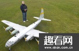 世界上最大的遥控模型飞机：使用96块电池 时速64公里